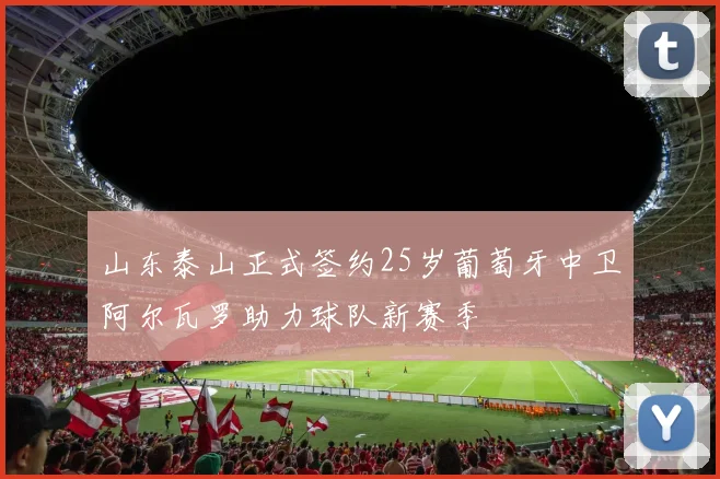 山东泰山正式签约25岁葡萄牙中卫阿尔瓦罗助力球队新赛季